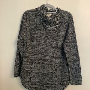 Style & Co Envelope-Neck, Long Sleeve Tunic Sweater, Size: M